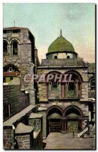 Israel - Jerusalem - Facade of St Sepulcher - Church of the Sepulcher - Grabe...