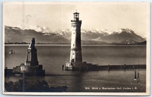 Postcard - Blick v. Bayrischen Hof - Lindau, Germany