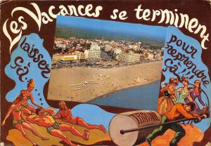 BR1473 France Canet Plage panorama carricature