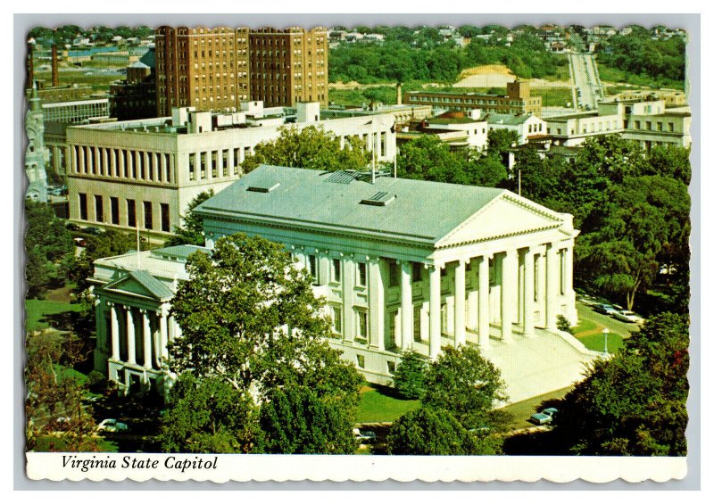 Virginia State Capitol Richmond Virginia Vintage Postcard Continental View Card