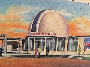 Postcard  Elgin Watch Building, New York's World Fair       X7