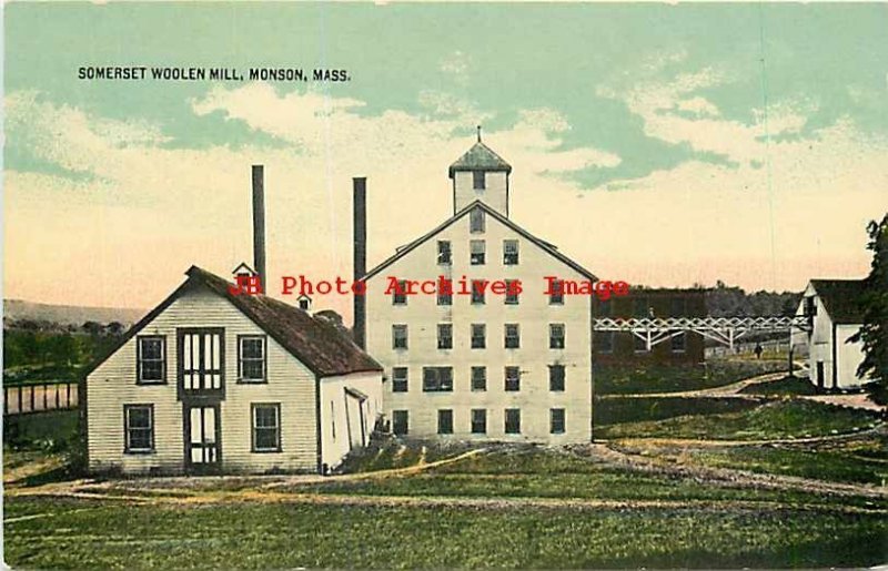 MA, Monson, Massachusetts, Somerset Woolen Mill, Exterior