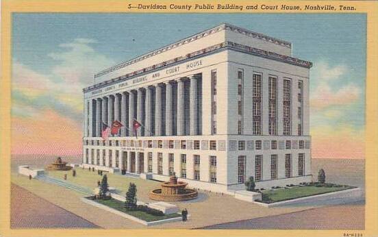 Tennessee Nashville Davidson County County Public Building And Court House