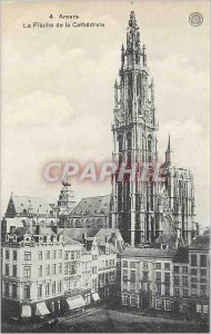 Old Postcard Antwerp Cathedral of La Fleche