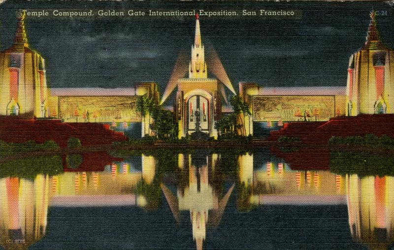 CA - San Francisco, 1939-40. Golden Gate International Exposition. The Temple...