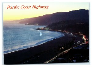 Postcard Pacific Coast Highway, CA sun set 2004 K18