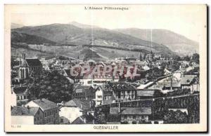 Old Postcard The picturesque Alsace Guebwiller