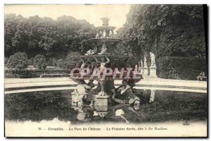 Old Postcard Versailles Chateau du Parc La Fontaine said the gilded Boiling pot