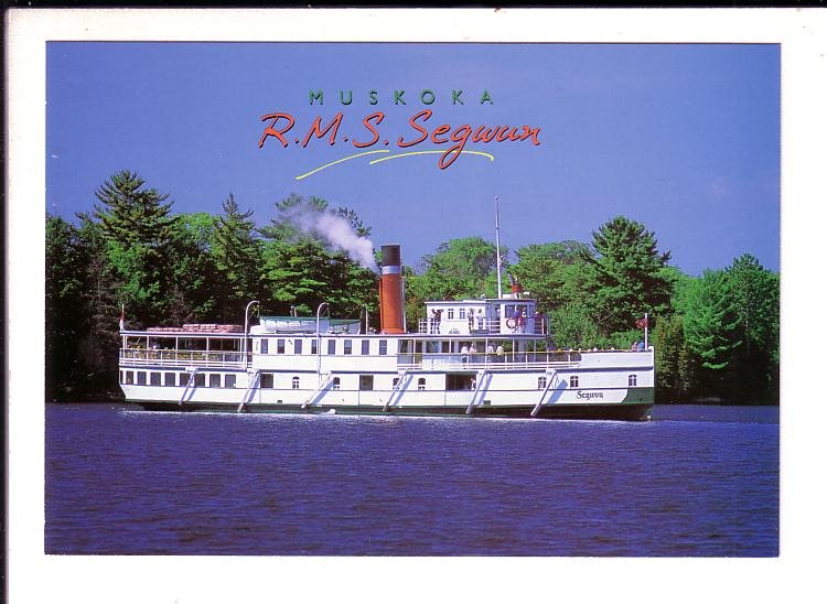 Royal Mail Ship Segwun, Muskoka, Gravenhurst, Ontario Large 5 X 7 inch Postcard