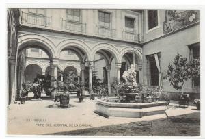 Patio Del Hospital de la Caridad Seville Sevilla Spain 1910c postcard