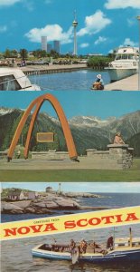 Swimming Pool Toronto Fishing Boat McDonalds Arch 3x Canada Postcard s