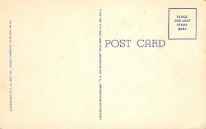 NOBSKA LIGHT Woods Hole, Cape Cod, MA Lighthouse c1940s Linen Vintage Postcard 