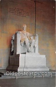 Lincoln Statue, Lincoln Memorial Washington, DC, USA Unused 