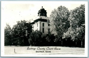 BASTROP TX COUNTY COURT HOUSE VINTAGE REAL PHOTO POSTCARD RPPC