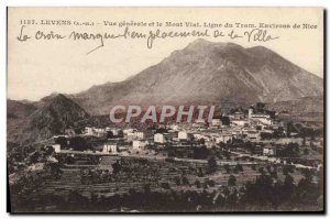 Old Postcard Levens Vue Generale and Mont Vial Line From Tram Around Nice