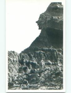 Pre-1950 rppc BISHOP OF THE BADLANDS Rapid City South Dakota SD o1679