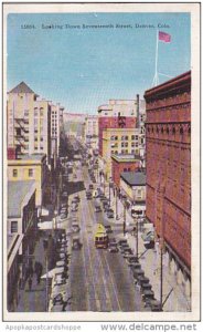 Colorado Denver Looking Up Seventeenth Street 1950