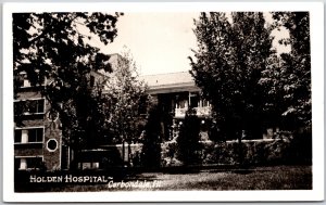 Holden Hospital Carbondale Michigan Medical Building Real Photo RPPC Postcard