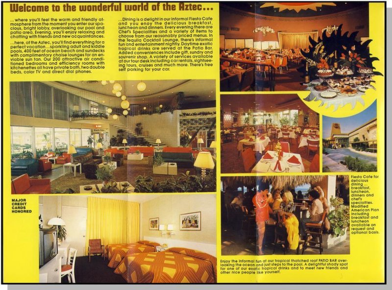 Aztec Beach Resort Brochure, Miami, Florida/FL