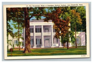 Vintage 1943 Postcard The Hermitage President Andrew Jackson Nashville Tennessee