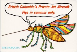 The Mosquito British Columbia's Private Jet Aircraft BC Continental Postcard C10