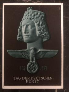 1938 Munich Germany picture Postcard  Propaganda cover German Art festival b