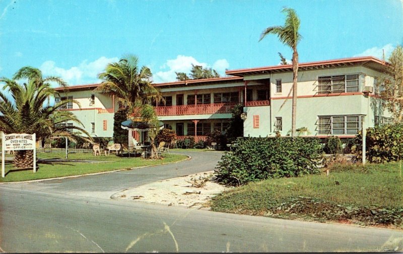 Florida Venice Sunset Apartment Motel 1967