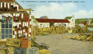 Postcard  The Lobsterman;s Corner,Bearskin Neck in Rockport, MA.      aa2
