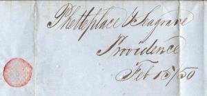 1850 Folded Letter from Seagram concerning Casks & Kegs