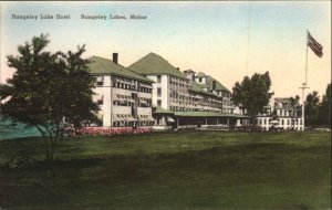 Rangeley Lakes Maine ME Hotel Motel Rangely Lake Hotel Albertype c1940s PC