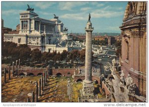 Italy Roma Rome Colonna e Foro Traiano ed il Vittoriano