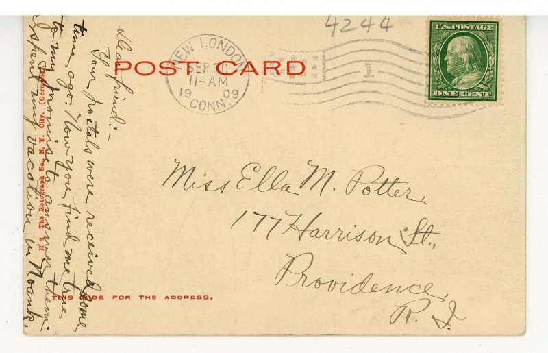 CT - Noank. Pearl Street looking South ca 1905