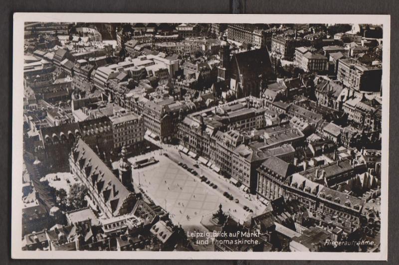 Aerial View Of Leipzig Thomas Church - Real Photo - Writing But Not Posted