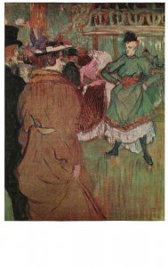 Vintage Postcard Quadrille At The Moulin Rouge By Toulouse-Lautrec Chester Dale