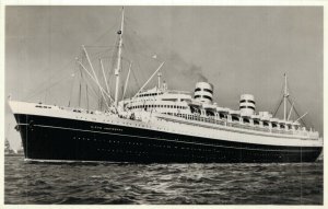 Holland America Line SS Nieuw Amsterdam Ship RPPC 08.37