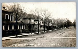 CARTHAGE NY UPPER STATE STREET 1916 ANTIQUE REAL PHOTO POSTCARD RPPC