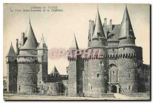 Old Postcard Chateau de Vitre La Tour Saint Laurent and Chatelet