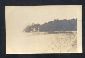 RPPC ANGOLA INDIANA LAKE VIEW TO FORT WAYNE 1906 VINTAGE REAL PHOTO POSTCARD