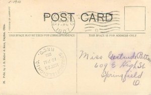 Ohio Dayton Conservatory Lake Soldiers Home Meller C-1910 Postcard 22-7204