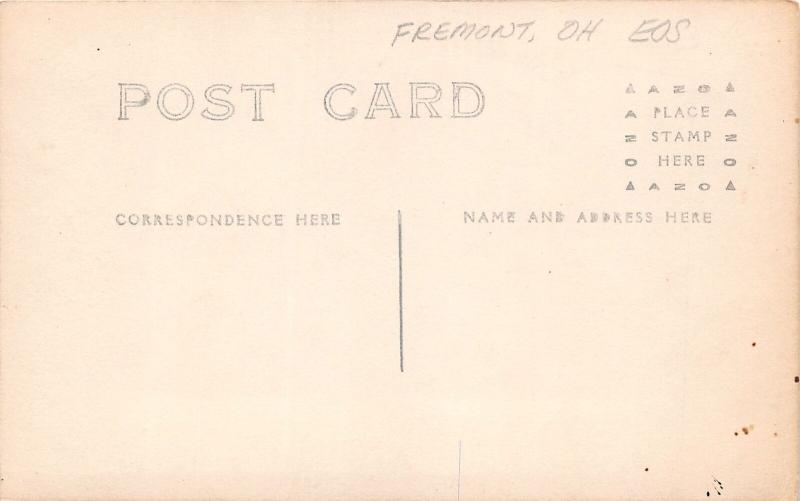 F11/ Fremont Ohio RPPC Postcard c1913 Flood Disaster River 2