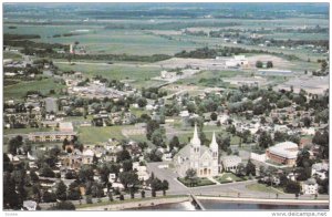 Aerial View, Farnham News Enrg., FARNHAM, Quebec, Canada, PU-1989