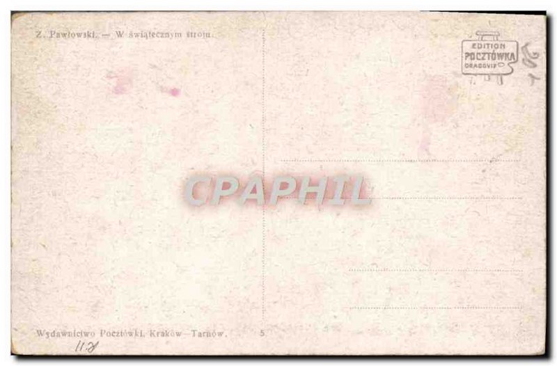 Postcard Old Pawlowski Folklore