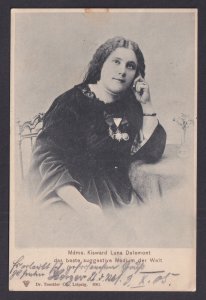 Vintage postcard Germany Circus Madame Kisward Luna Delemont Medium