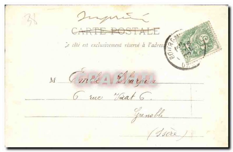Old Postcard Cascade Goulets (map precursor)