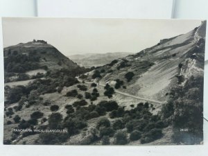 Vintage RP Postcard Panorama Walk Llangollen Wales Real Photo