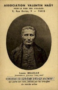 Louis Braille Professeur Aveugle Famous People Unused 