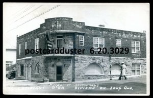 h4043 - RIVIERE DU LOUP Quebec 1950s Hotel & Restaurant. Real Photo Postcard