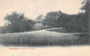 Singapore Government House Scenic View Vintage Postcard AA69876