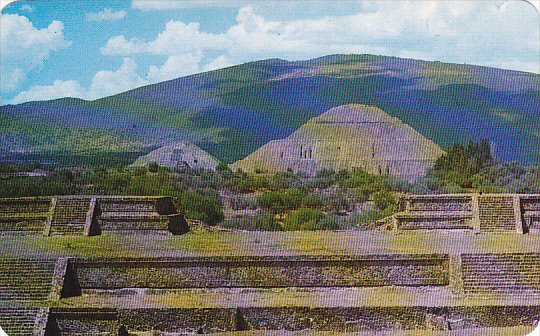 Mexico Sun and Moon Pyramids Teotihuacan