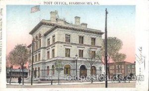 Post office, Harrisburg, PA. USA Copper Window 1908 light wear, postal used 1...